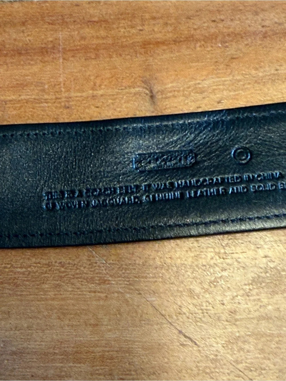 Coach Y2K Vintage Soho Black Micro C Leather HTF Grommet Belt Sz M Altered GUC
